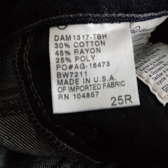 AG Adriano Goldschmied The Ballad Low Rise Slim Bootcut Dk Wash Jeans - Picture 5 of 10